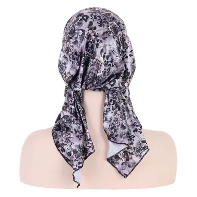 2023 New Flower Cloth Muslim Turban Cap Women