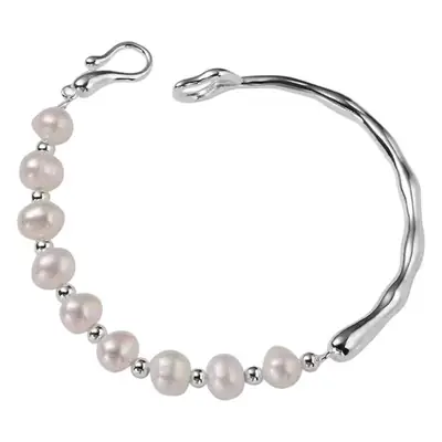 Silver Pearl Bracelet for Women Luxury Accessory
