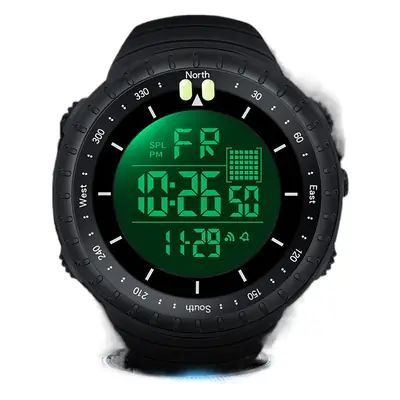Men's Waterproof Digital Sports Watch with Lumen Display