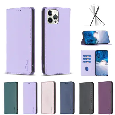 Apple iPhone 17 Leather Magnetic Flip Case Teal