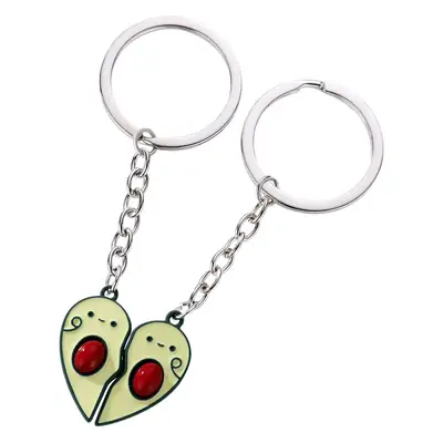 Cute Heart Keychain Set for Girls Magnetic Couple Decor