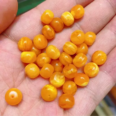 Natural Old Flower Wax Beads 6-10mm Loose Accessories
