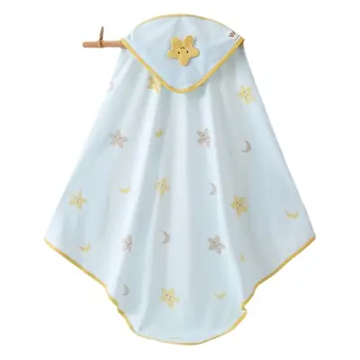 Newborn Single Layer Quilted Swaddle Blanket Pink Moon Stars