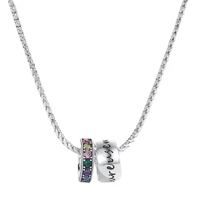 S925 Sterling Silver Rainbow Road Necklace for Women