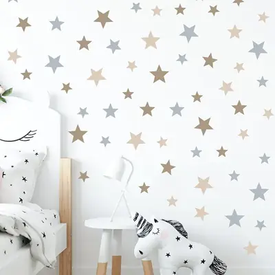Colorful Star Wall Stickers for Kids Room Decor