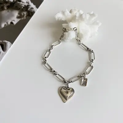 Peach Heart Love Bracelet for Women