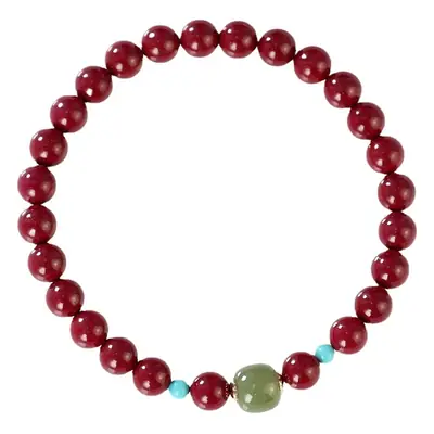 Elegant Cinnabar Transfer Bracelet for Women