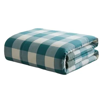 100 Xinjiang Wash Cotton Blue Plaid Quilt Single Double