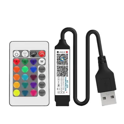 5V-24V Bluetooth RGB Light Controller with Remote