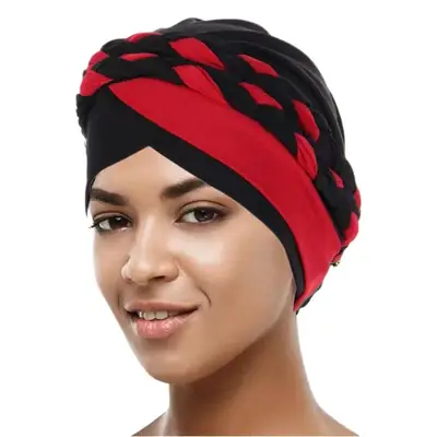 2023 Double Color Muslim Headscarf Cap European American Fashion
