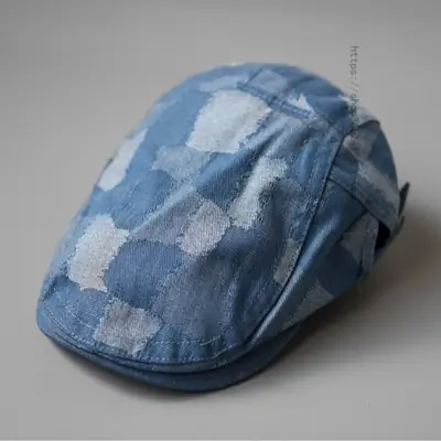 Korean Denim Cap Men Women Spring Summer Blue