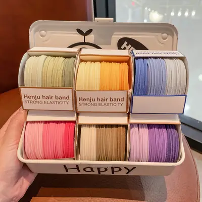 High Stretch Rubber Bands for Women Summer Hair Ties