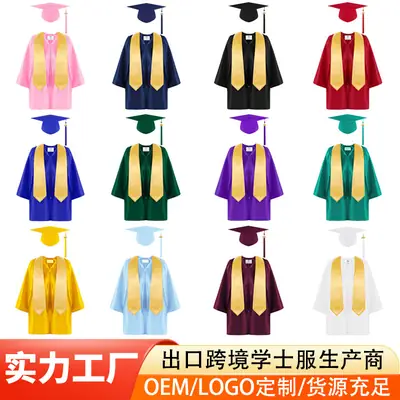 Purple Knitted Graduation Suit for Kids Kindergarten Primary School
