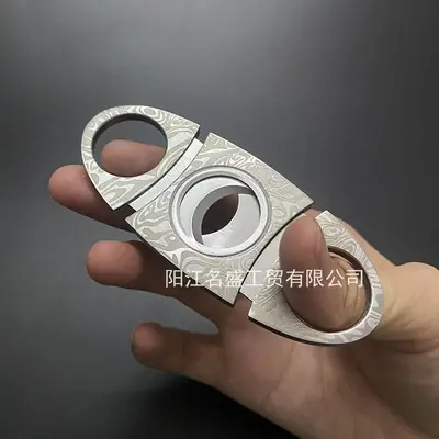 Stainless Steel Cigar Cutter Double Blade Sharp Portable