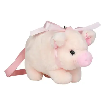 Pink Pig Plush Shoulder Bag for Girls