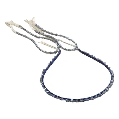 Graded Crystal Beaded Hair Band with Tassels