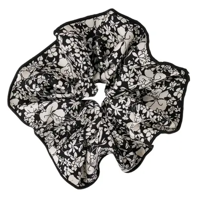 Vintage Black Floral Hair Ring for Women