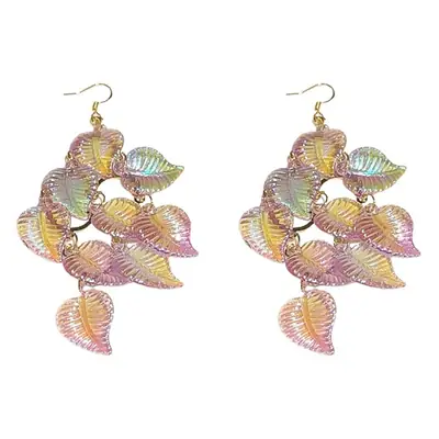 Blue Butterfly Earrings with Long Tassel Design