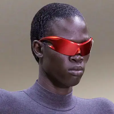Futuristic Sunglasses Black C1 for Riders