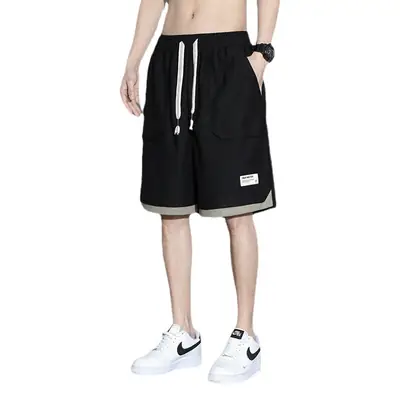Men's Slim Fit Loose Sports Shorts Plus Size Five Point Design