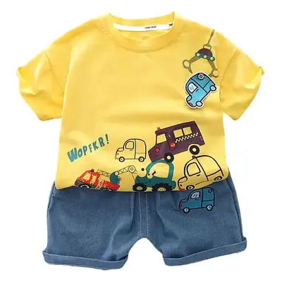 Wu Xiaoqi Kids Casual Shorts Set 2024 Summer