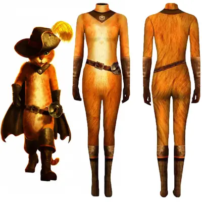 2023 New Cat 3D Printed Boots Tights Set