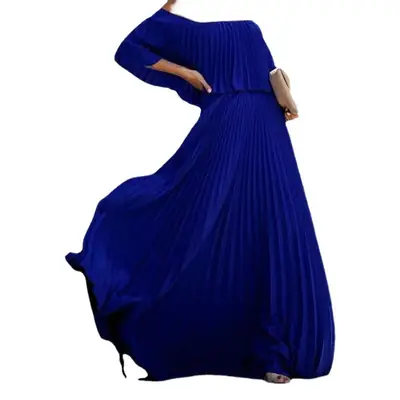 Off-Shoulder Floor-Length Gown Dress for Women