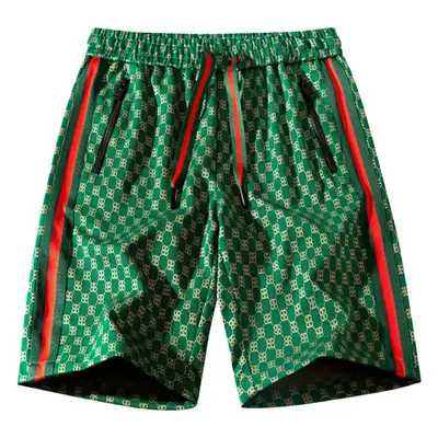 Men Ice Silk Checkered Shorts Large Summer Wear