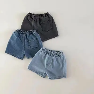 Korean Style Ins Denim Shorts for Girls Toddlers