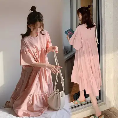 Maternity Dress Long Skirt Summer Dress Plus Size