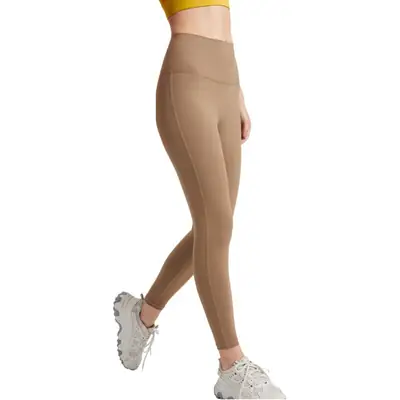 Hip-Lifting High Waist Yoga Pants Brown