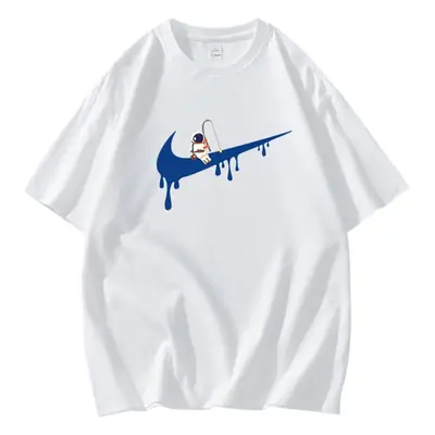 NASA Navy Blue Tide Brand T-Shirt for Men Women