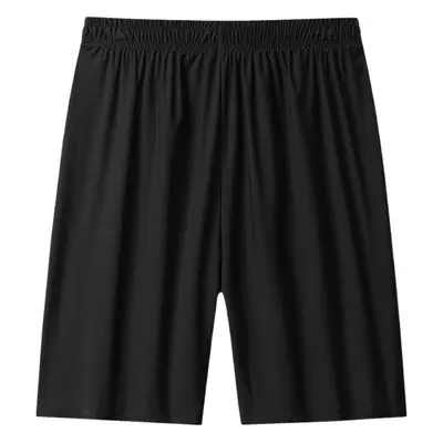 New Men's Black Five-Point Sports Shorts Quick-Drying