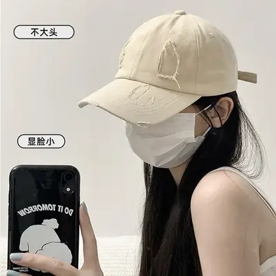 Women's Beige Navy Logo Baseball Cap 2023