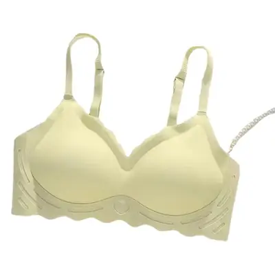 Seamless Underwear Women's Rim-free One-piece Beautiful Back Push-up Bra Girls' Underwear Collecting Paramita Bra Summer Small