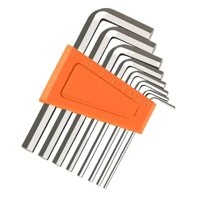 Hexagon wrench set of eight five-piece hard nickel-plated galvanized short wrench cross-border hexagon wrench