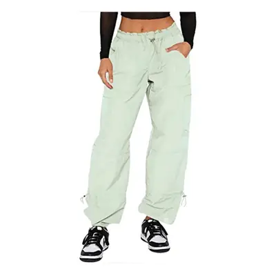 2025 Loose Strappy Multi-Pocket Casual Pants Maroon