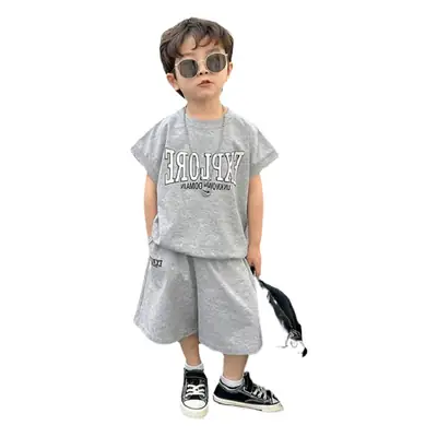 Boys Printed T-Shirt Shorts 26 Summer Export Clothing
