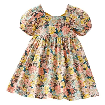 Girls Floral Skirt Dress 3Yr 2025 Cotton