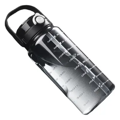 Summer Large-Capacity Plastic Water Cup with Straw Double Drinking Cup Portable Fitness Sports Water Cup Kettle Plastic Cup Customization
