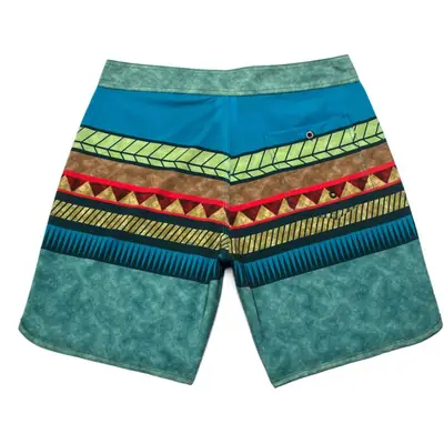 Men's Quiksilver Stretch Beach Pants Blue Printed Loose Fit
