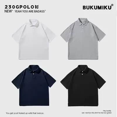 Men's Women's Pearl Cotton Polo Shirt 4 Colors