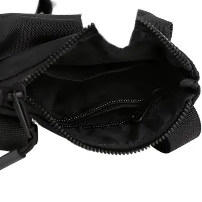 Men's Black Waterproof Shoulder Bag with Zippers