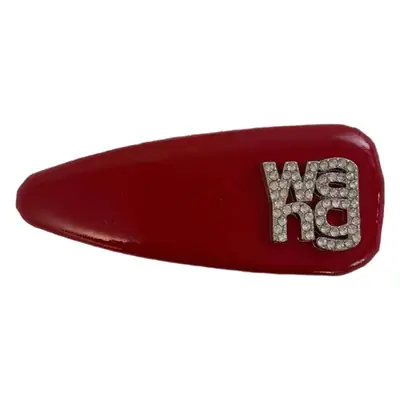 Red Rhinestone Hairpin with Letter Design