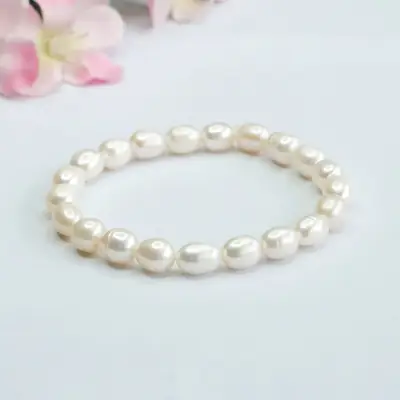 Natural Freshwater Pearl Bracelet for Women High Luster