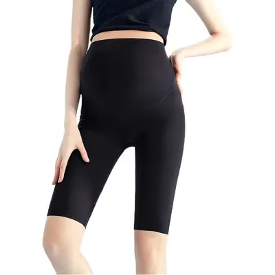 Pregnant Women's Black Shark Pants Yoga Shorts