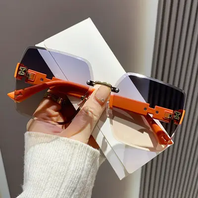 Women's Gradient Frameless Sunglasses UV400 Anti-UV