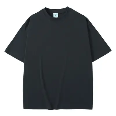 Men's Blue Cotton T-Shirt 260G Double Yarn