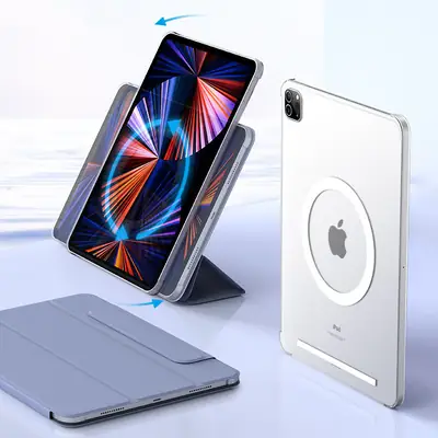 Suitable for Apple iPad Pro Magnetic Protective Case Rotating 11inch Air54Mini6 Tablet Case 12.9 Anti-Bending