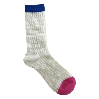 Summer Mesh Cut Out Ultra-Thin Socks for Women Colorful-Blocked Glass Silk European Fashion Popular Ins Men's Mid-Calf Socks